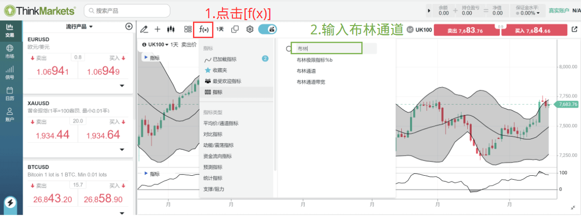 智汇布林通道设定